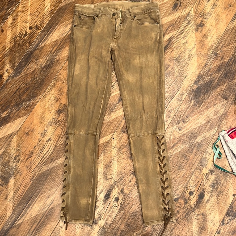 Ralph Lauren Tompkins lace up skinny jeans